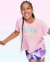 Tween Girls Virgo Zodiac Pajama Tee