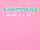 Tween Girls Sagittarius Zodiac Pajama Tee