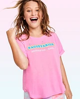 Tween Girls Sagittarius Zodiac Pajama Tee