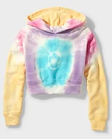 Tween Girls Tie Dye Cropped Hoodie