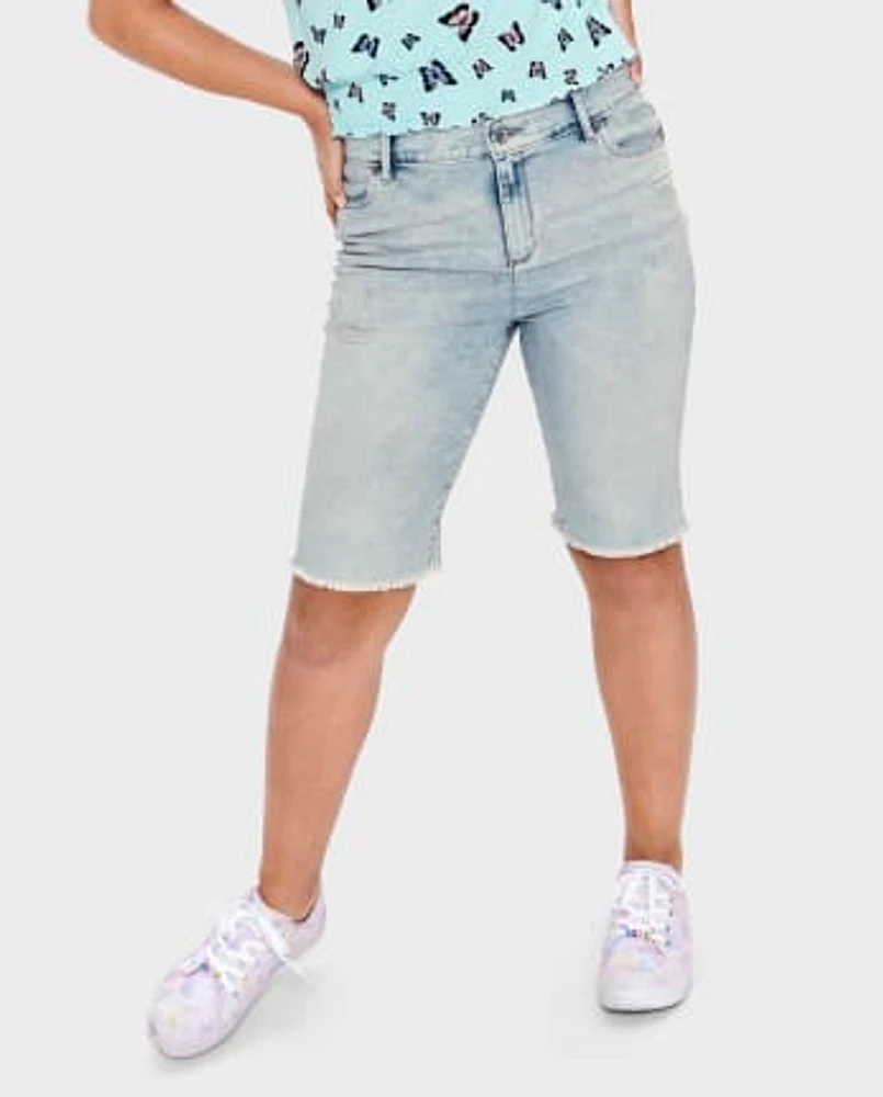 Tween Girls Denim Skimmer Shorts