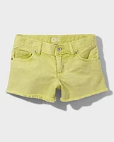 Tween Girls Garment Dyed Denim Shortie Shorts