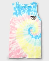 Tween Girls Tie Dye Oversized Muscle Tank Top