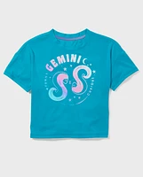 Tween Girls Gemini Zodiac Sleep Tee