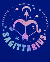 Tween Girls Sagittarius Zodiac Sleep Tee