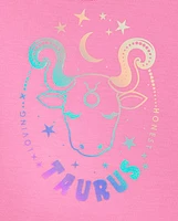 Tween Girls Taurus Zodiac Sleep Tee