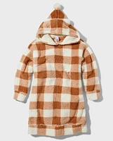 Tween Girls Buffalo Plaid Hoodie Nightgown