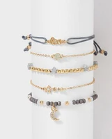 Tween Girls Leo Zodiac Bracelet 5-Pack