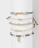 Tween Girls Gemini Zodiac Bracelet 5-Pack