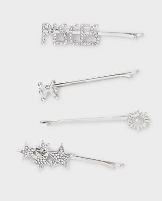 Tween Girls Pisces Zodiac Bobby Pin 4-Pack