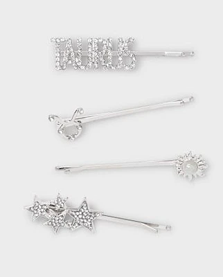 Tween Girls Taurus Zodiac Bobby Pin 4-Pack