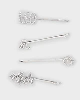 Tween Girls Leo Zodiac Bobby Pin 4-Pack