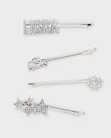 Tween Girls Libra Zodiac Bobby Pin 4-Pack