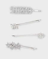 Tween Girls Scorpio Zodiac Bobby Pin 4-Pack