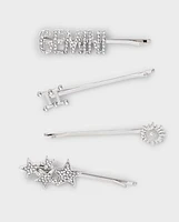 Tween Girls Gemini Zodiac Bobby Pin 4-Pack