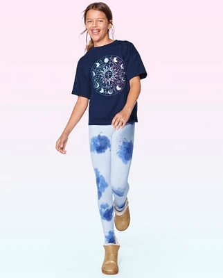 Tween Girls Tie Dye High Rise Leggings