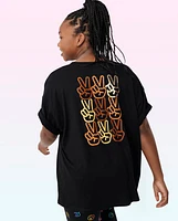 Tween Girls Oversized Graphic Tee