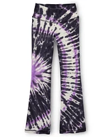 Tween Girls Tie Dye High Rise Flare Leggings