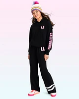 Tween Girls Fleece Wide Leg Pants