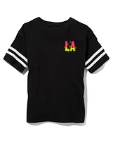 Tween Girls LA Oversized Graphic Tee