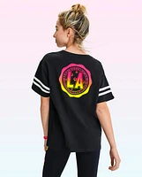 Tween Girls LA Oversized Graphic Tee