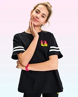 Tween Girls LA Oversized Graphic Tee