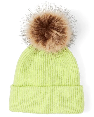 Tween Girls Pom Pom Beanie