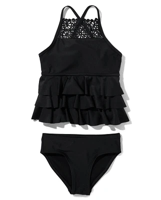 Tween Girls Ruffle Tankini Swimsuit