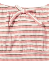 Tween Girls Stripe Ribbed Top