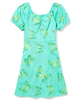 Tween Girls Butterfly Cinch Dress