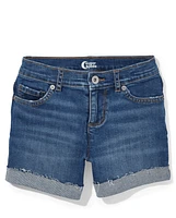 Tween Girls Denim Midi Shorts