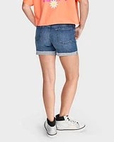 Tween Girls Denim Midi Shorts