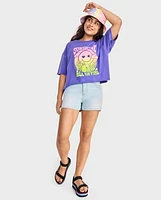 Tween Girls Denim Shortie Shorts