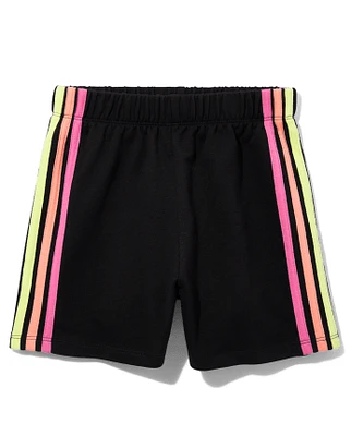 Tween Girls Side Stripe French Terry Shorts