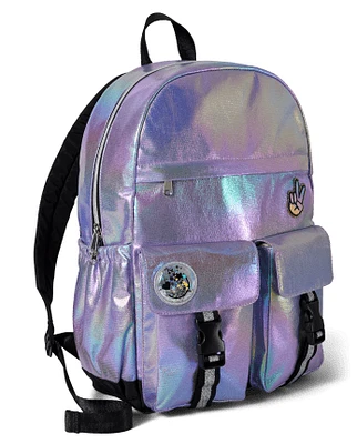 Tween Girls Holographic Icon Cargo Backpack