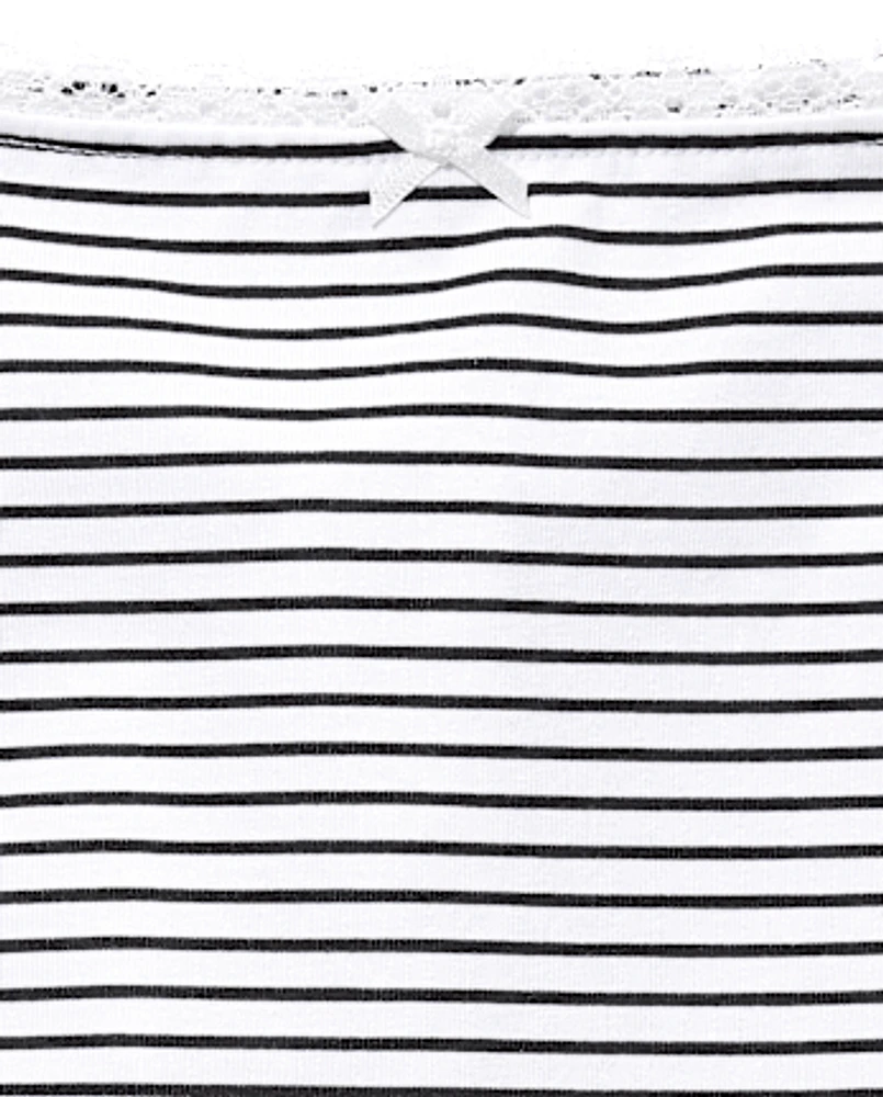Tween Girls Lace Trim Ribbed Cami 2-Pack