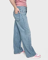 Tween Girls Low Rise Wide Leg Jeans