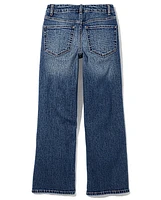 Tween Girls Side Vent Relaxed Straight Jeans