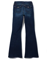 Tween Girls Flap Pocket Super Flare Jeans