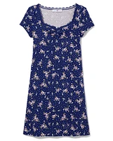 Tween Girls Floral Rib-Knit Dress