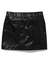 Tween Girls Faux Leather Skirt