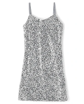 Tween Girls Sequin Slip Dress