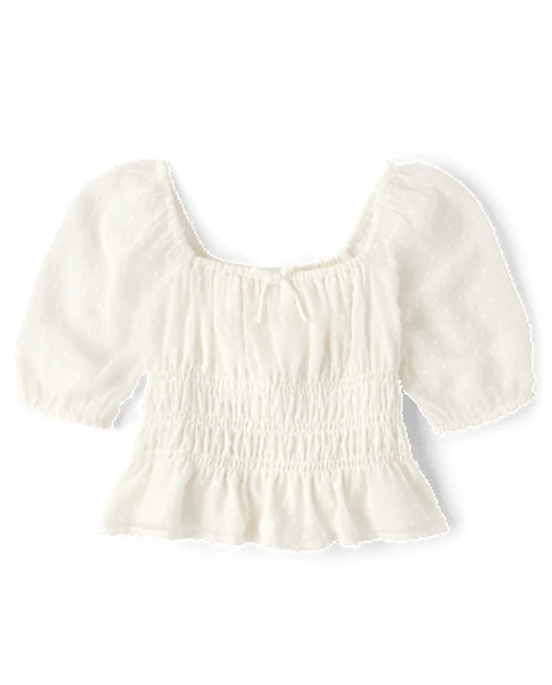 Tween Girls Smocked Top