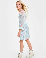 Tween Girls Floral Fit And Flare Dress