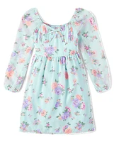 Tween Girls Floral Fit And Flare Dress