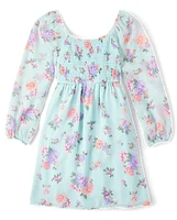 Tween Girls Floral Fit And Flare Dress