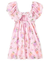 Tween Girls Floral Fit And Flare Dress