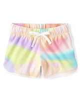 Tween Girls Tie Dye Dolphin Shorts