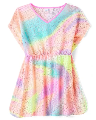 Tween Girls Rainbow Lace Cover Up