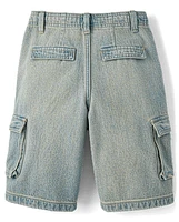 Tween Denim Baggy Cargo Jorts